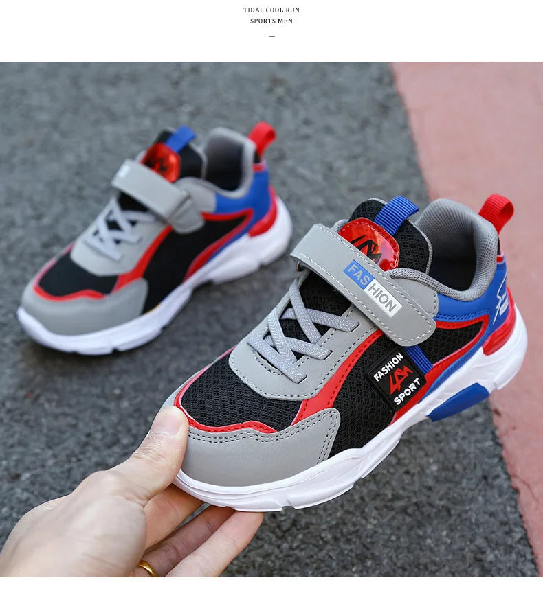 Kids’ Breathable Summer Sneakers – Hook & Loop Mesh Running Shoes for Boys & Girls The Clothing Company Sydney
