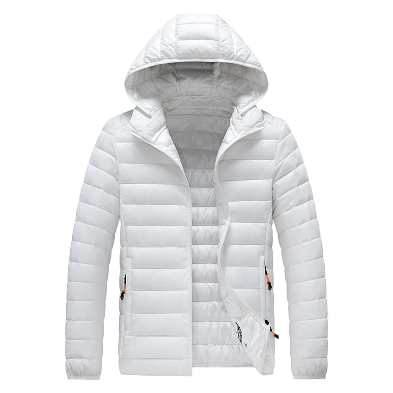 Mens Hooded Casual Puffer Down Jacket The Clothing Company Sydney
