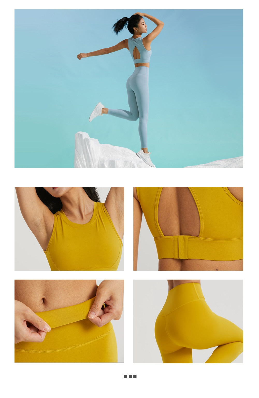 Women's Sportswear Yoga Set 2 Piece Gym Outfits Fitness Hollow Out Sports Bra and Leggings Suit Workout Clothes for Women Yoga Set The Clothing Company Sydney