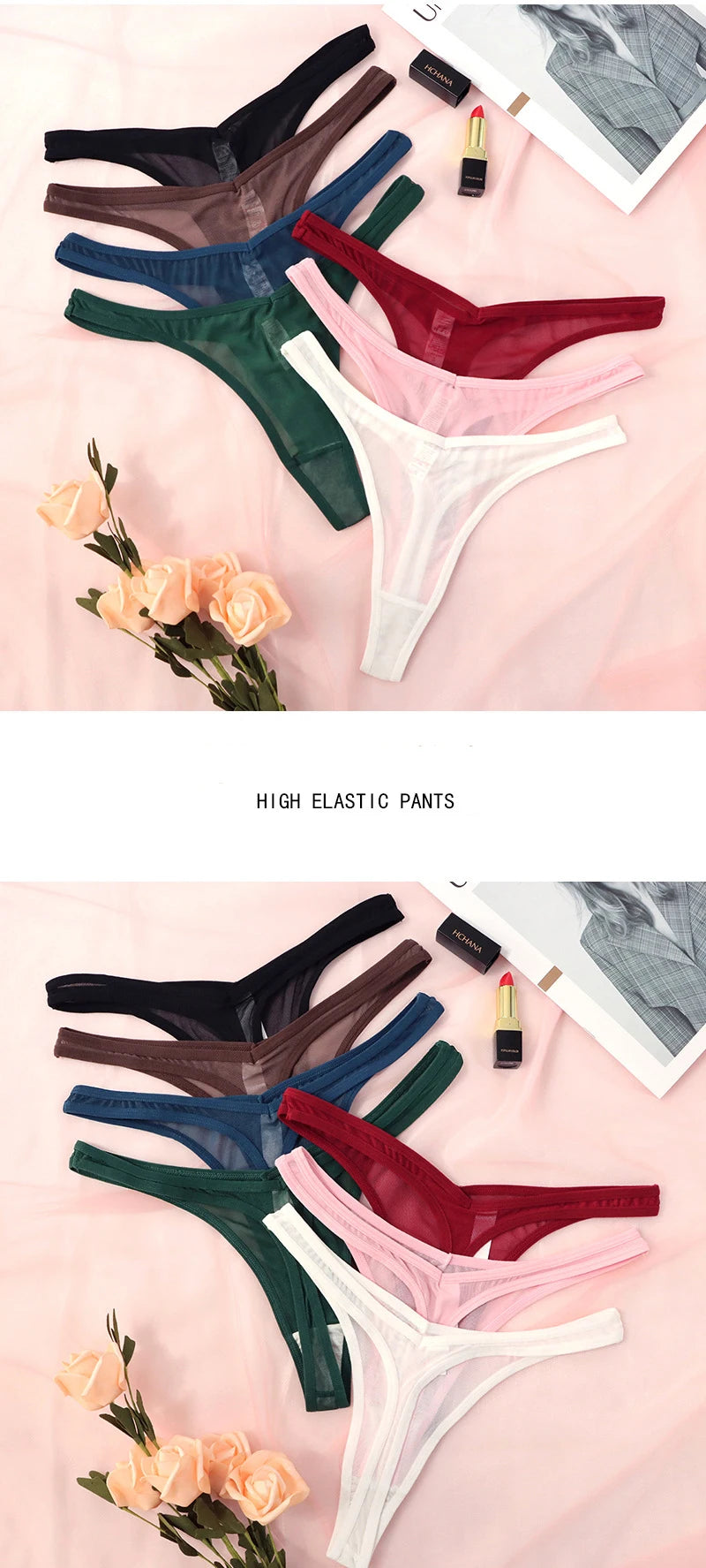 Seamless Thongs For Women Tiny Thong Lingerie Woman Translucent Mesh Strings Soft T-back Underwear T panties The Clothing Company Sydney