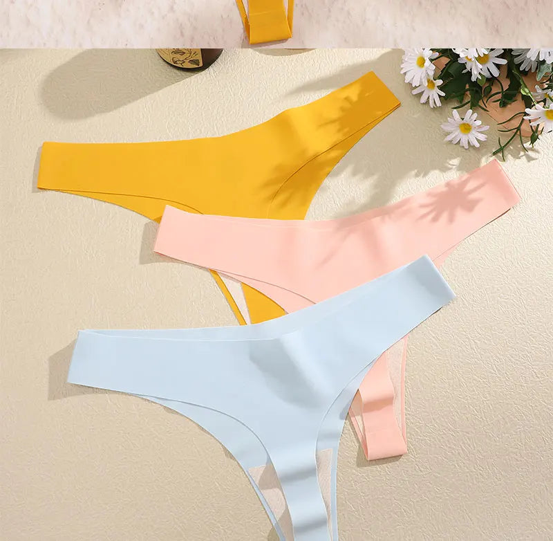 3 Pack G-String Underwear Female T-back Intimates Lingerie Seamless Low Waist Underpants Briefs The Clothing Company Sydney