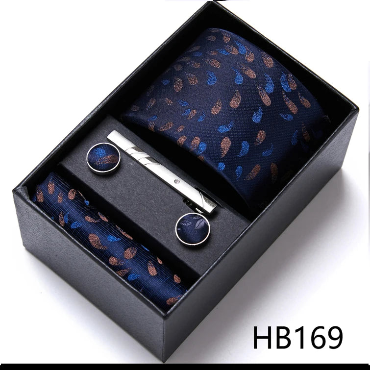 7.5 cm Business Ties Hanky Cufflink Set Tie Clips Green Necktie Corbatas For Men Wedding In Gift Box The Clothing Company Sydney