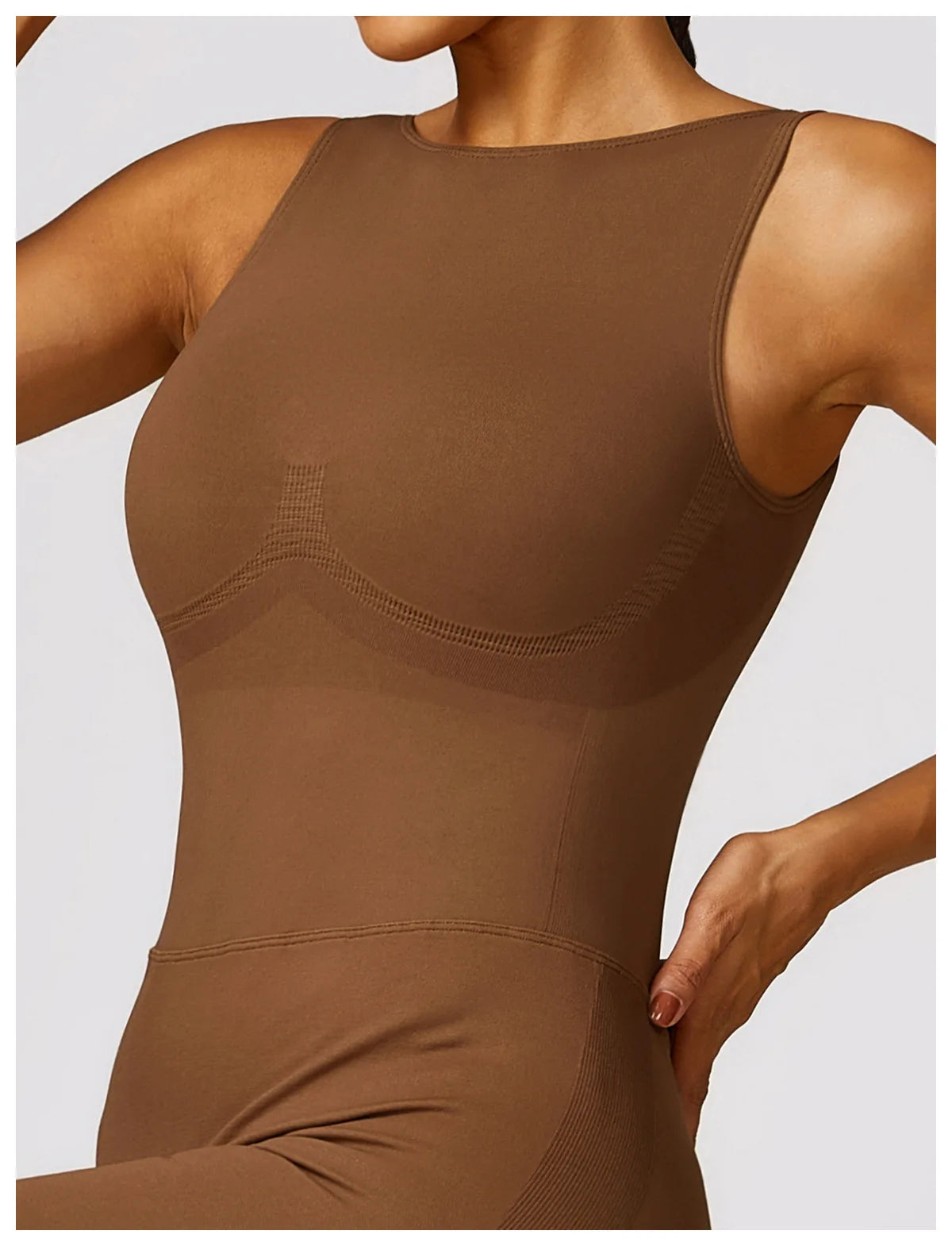 Yoga Set One-Piece Seamless Hollowed Out Women's Jumpsuits Gym Push Up Workout Fitness Bodysuit - The Clothing Company Sydney