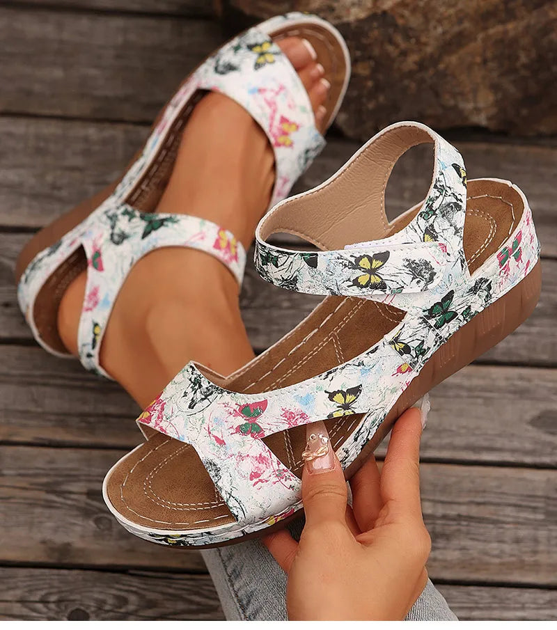 Women's Summer Casual Wedges Footwear Soft Heeled Sandals The Clothing Company Sydney