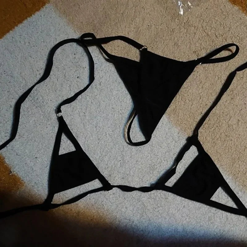 Triangle Bikini Top Mini Bikinis Female Swimwear thong Micro Swimsuit Women Bathers Bathing Suits - The Clothing Company Sydney