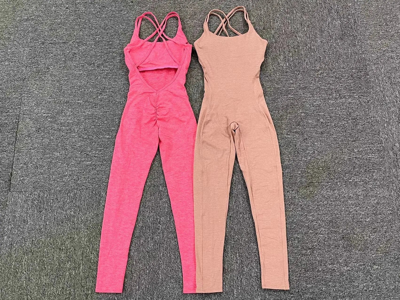 One Piece Backless Bodycon Scrunch Jumpsuit Women Dance Fitness Overalls Push Up Sleeveless Yoga Sport Jump Suit The Clothing Company Sydney