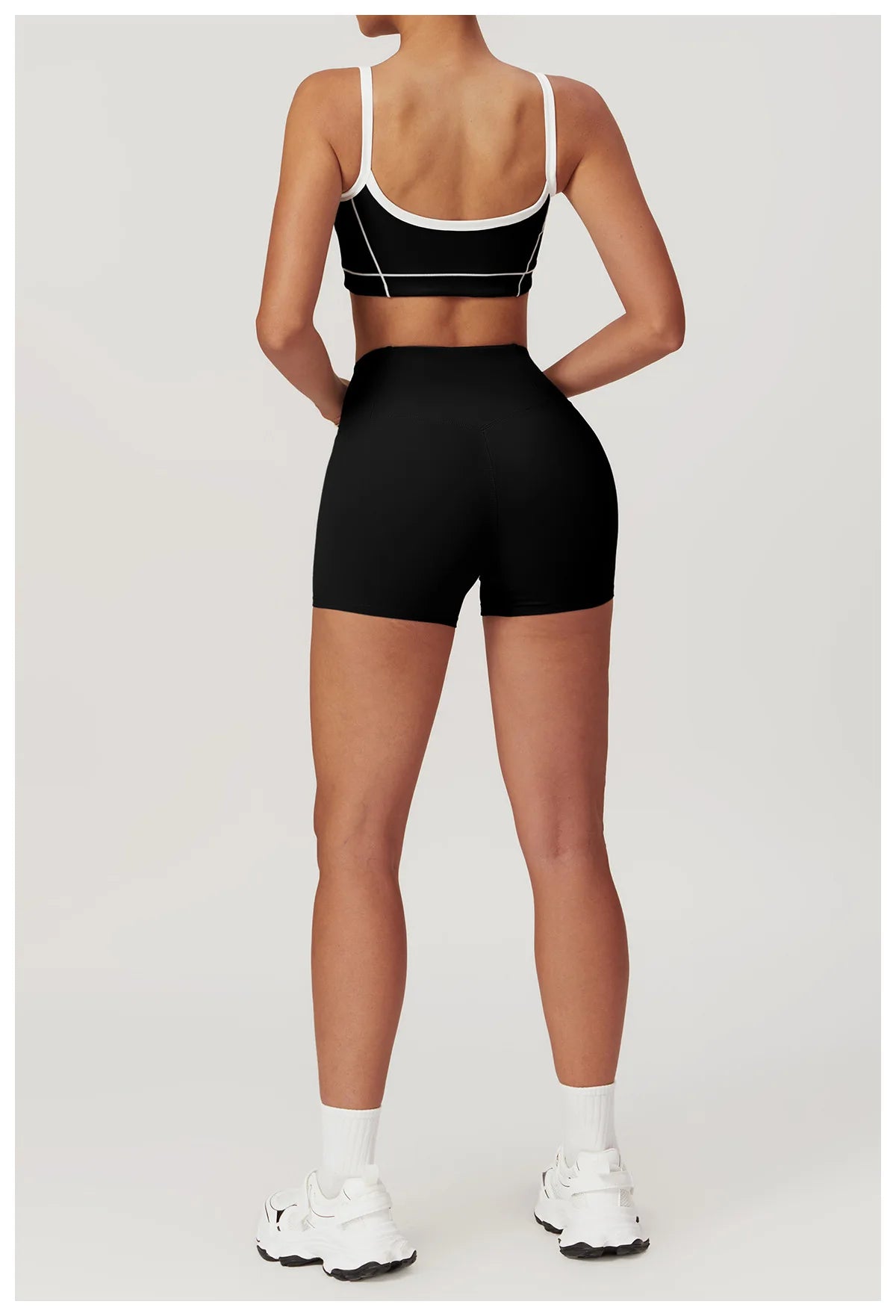 2 Piece Yoga Set Women Sport Bra Gym Workout Legging High Waist Wide Flare Pant Fitness Sports Shorts Active Wear Suit The Clothing Company Sydney