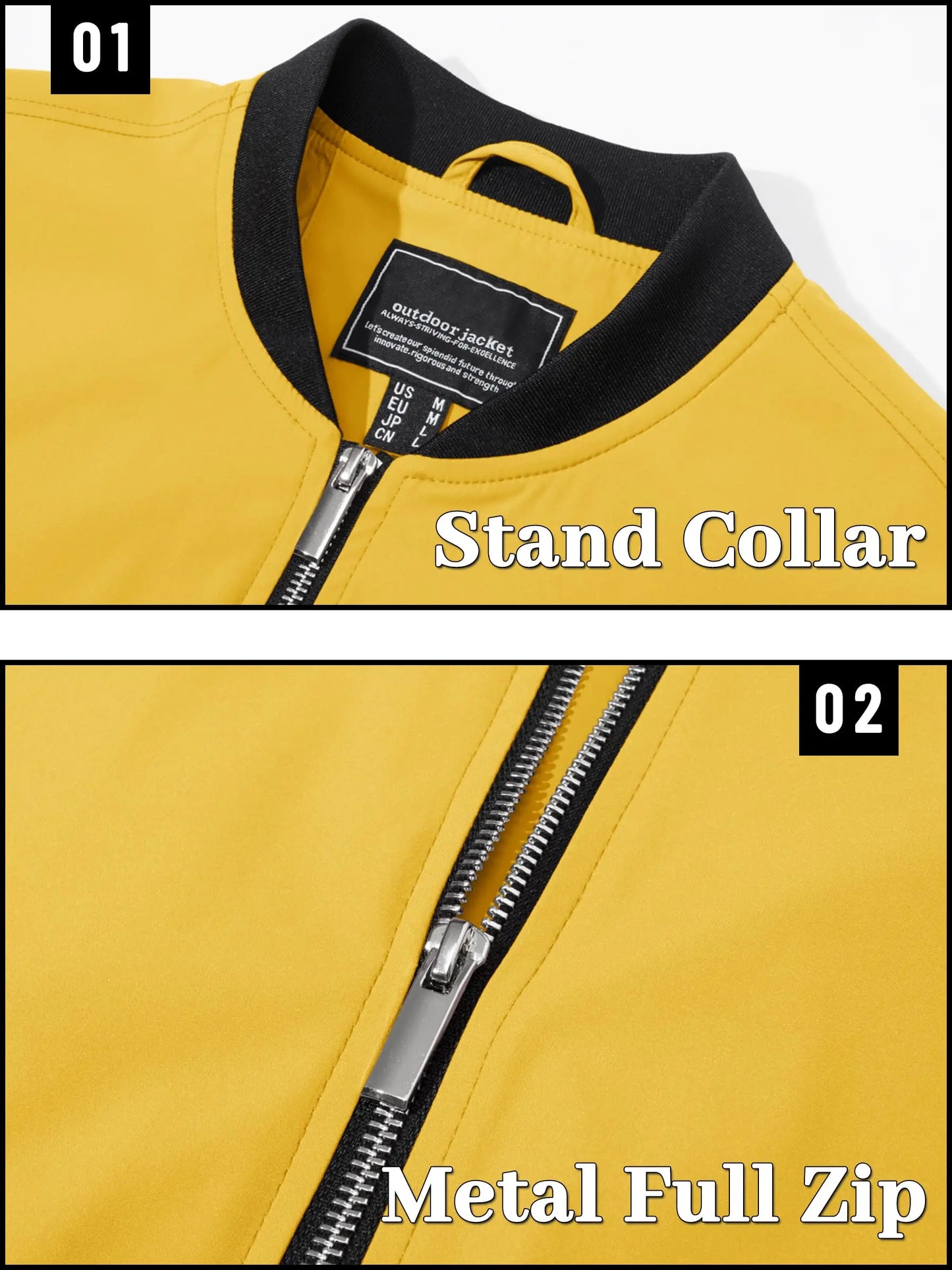 Lightweight Bomber Jackets Men's Waterproof Casual Jacket Outdoor Basketball Coats With Pocket Windbreaker - The Clothing Company Sydney