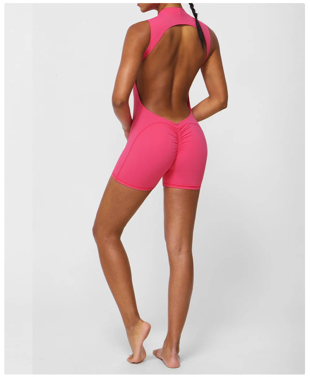 Women's Tracksuit Yoga Set One Piece Fitness Workout Rompers Sportswear Gym Set Workout Clothes Jumpsuit - The Clothing Company Sydney