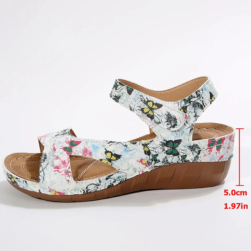 Women's Summer Casual Wedges Footwear Soft Heeled Sandals The Clothing Company Sydney