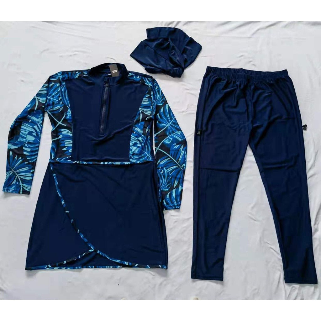 Women's Swimwear Long Sleeve Sport Swimsuit 3PCS Nylon Full Body ConservativeSwimming Suit The Clothing Company Sydney