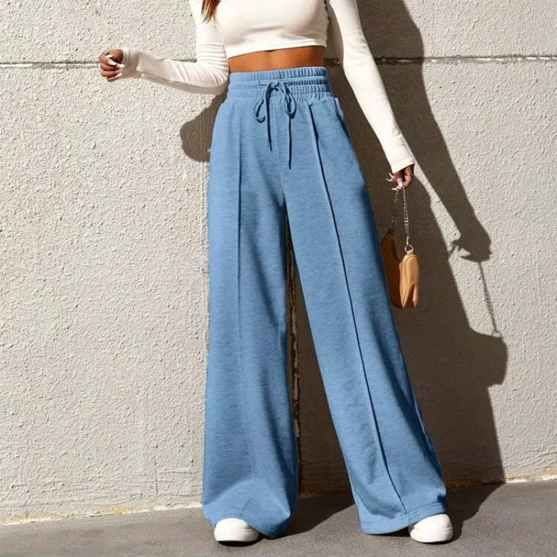Women's Sports pants straight tube loose fitting pants wide leg pants outdoor dance casual pants The Clothing Company Sydney