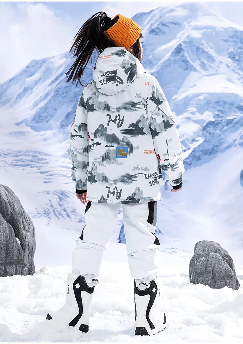 Children's Snow Suit Outfit Wear Outdoor Waterproof Windproof Warm Costume Winter Snowboarding Ski Jacket and Strap Pant Boys and Girls The Clothing Company Sydney