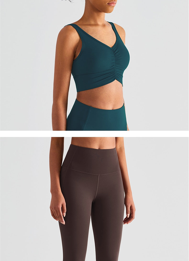 Workout Clothes Yoga Set Two Piece Gym Sport Bra With High Waist Leggings Crop Top Sport Set Women's Outfits The Clothing Company Sydney