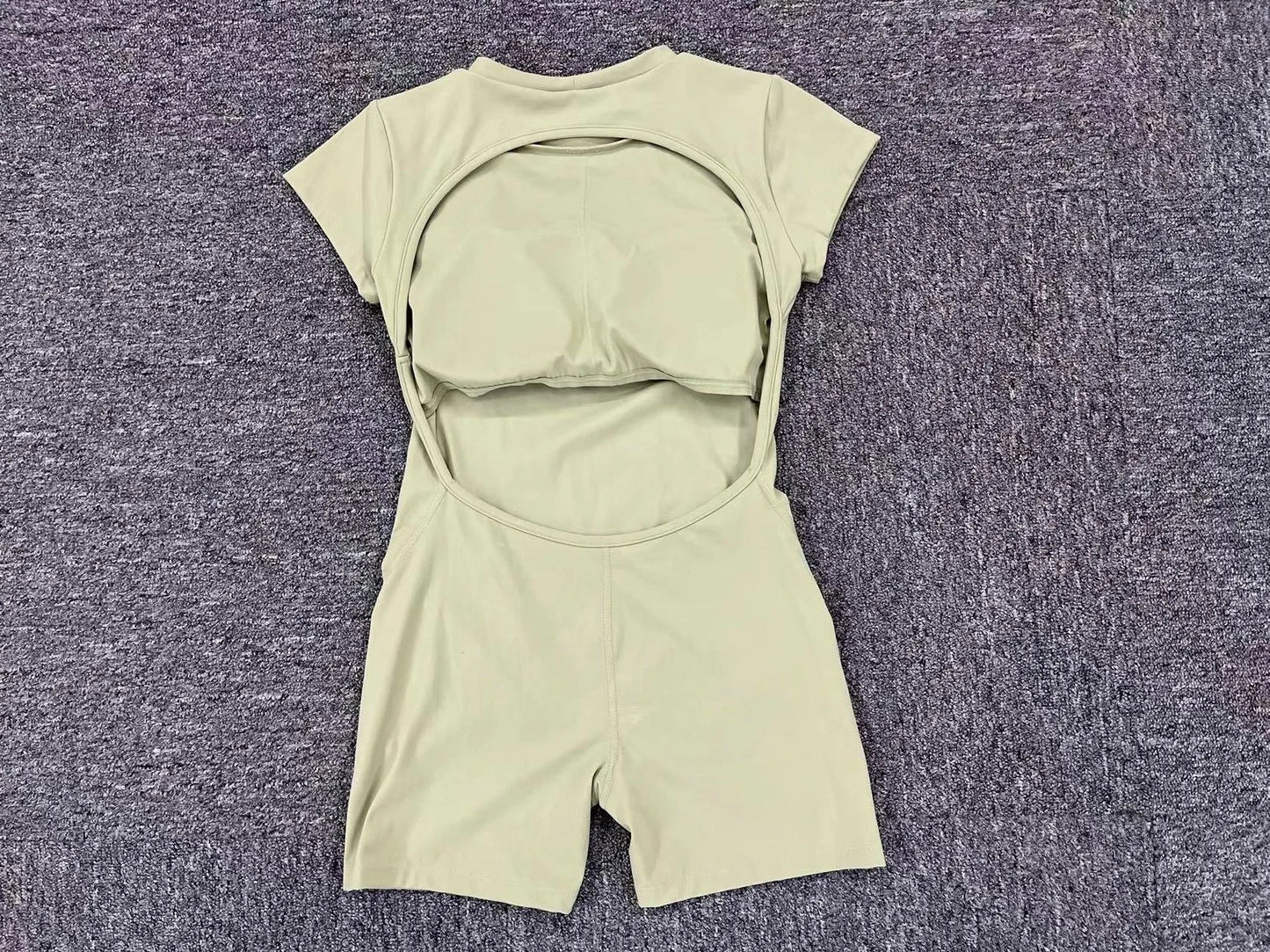 Backless Jumpsuit Gym Workout Yoga Women's Dance Fitness One Piece Sports Jumpsuit With Pads Playsuit - The Clothing Company Sydney