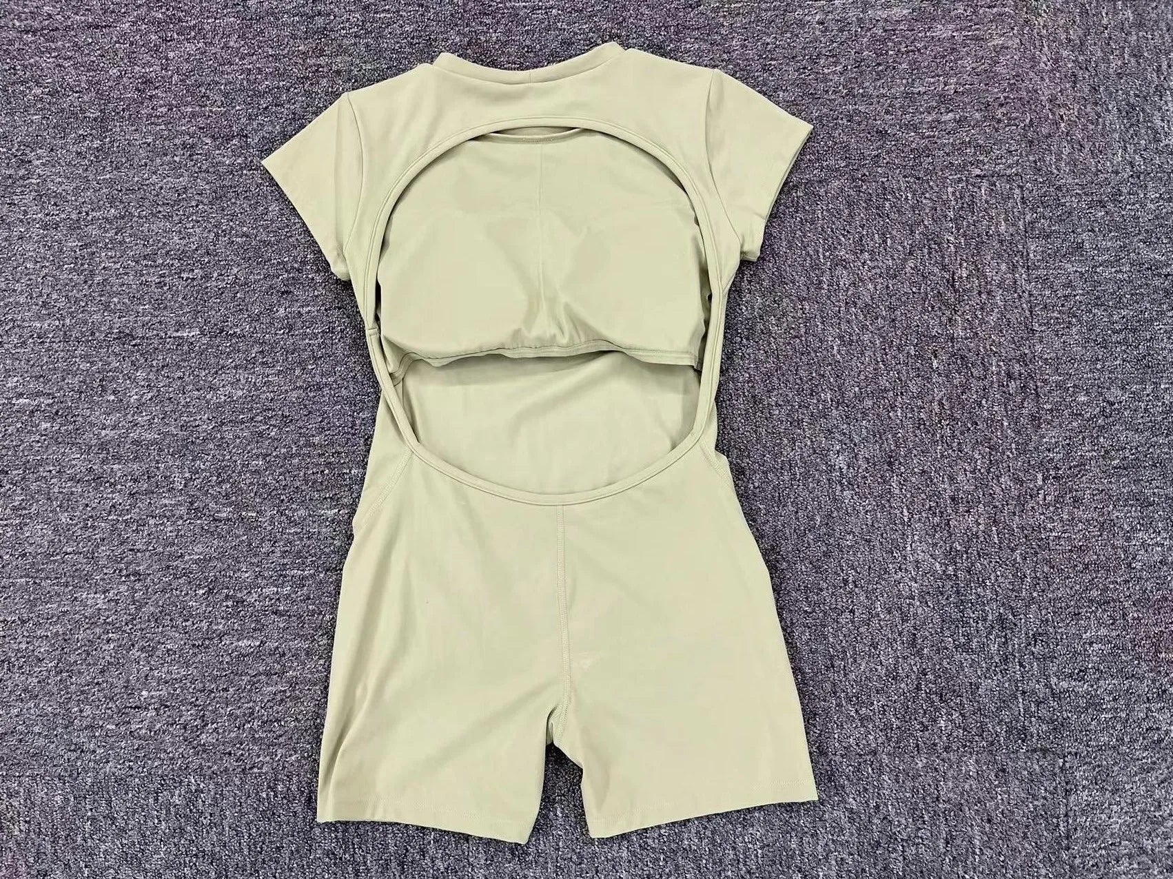Backless Jumpsuit Gym Workout Yoga Women's Dance Fitness One Piece Sports Jumpsuit With Pads Playsuit - The Clothing Company Sydney
