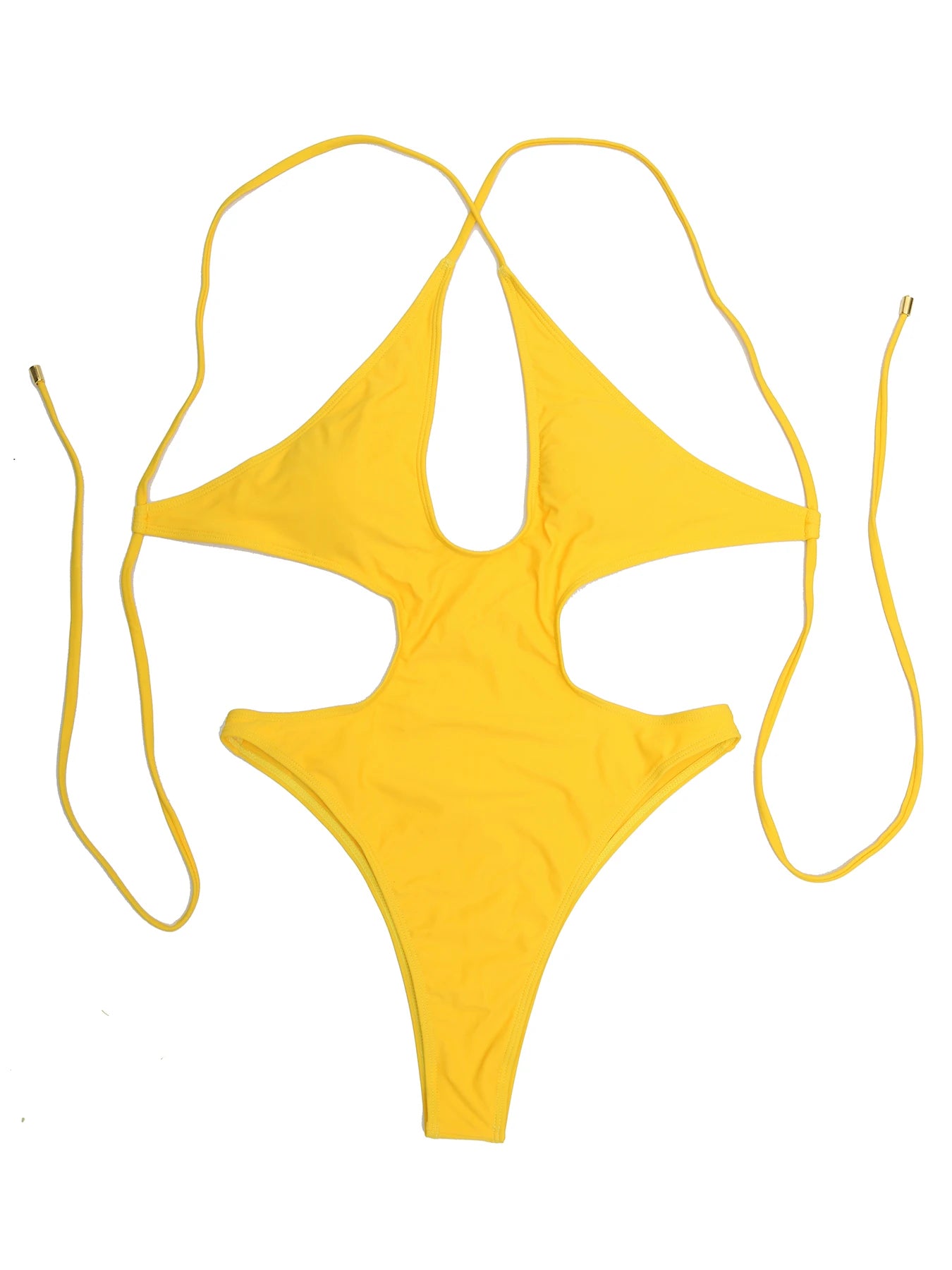 Solid Hollow Out One Piece Swimsuit Plus Size Swimwear Women Backless Bathing Suits Summer Beach Wear Monokini The Clothing Company Sydney