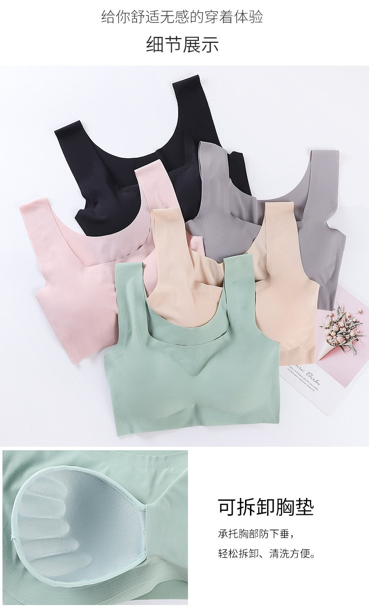 Ice Silk Bras Push Up Sports Bralette Emulsion Pad Sleep Bralette Lingerie Underwear The Clothing Company Sydney