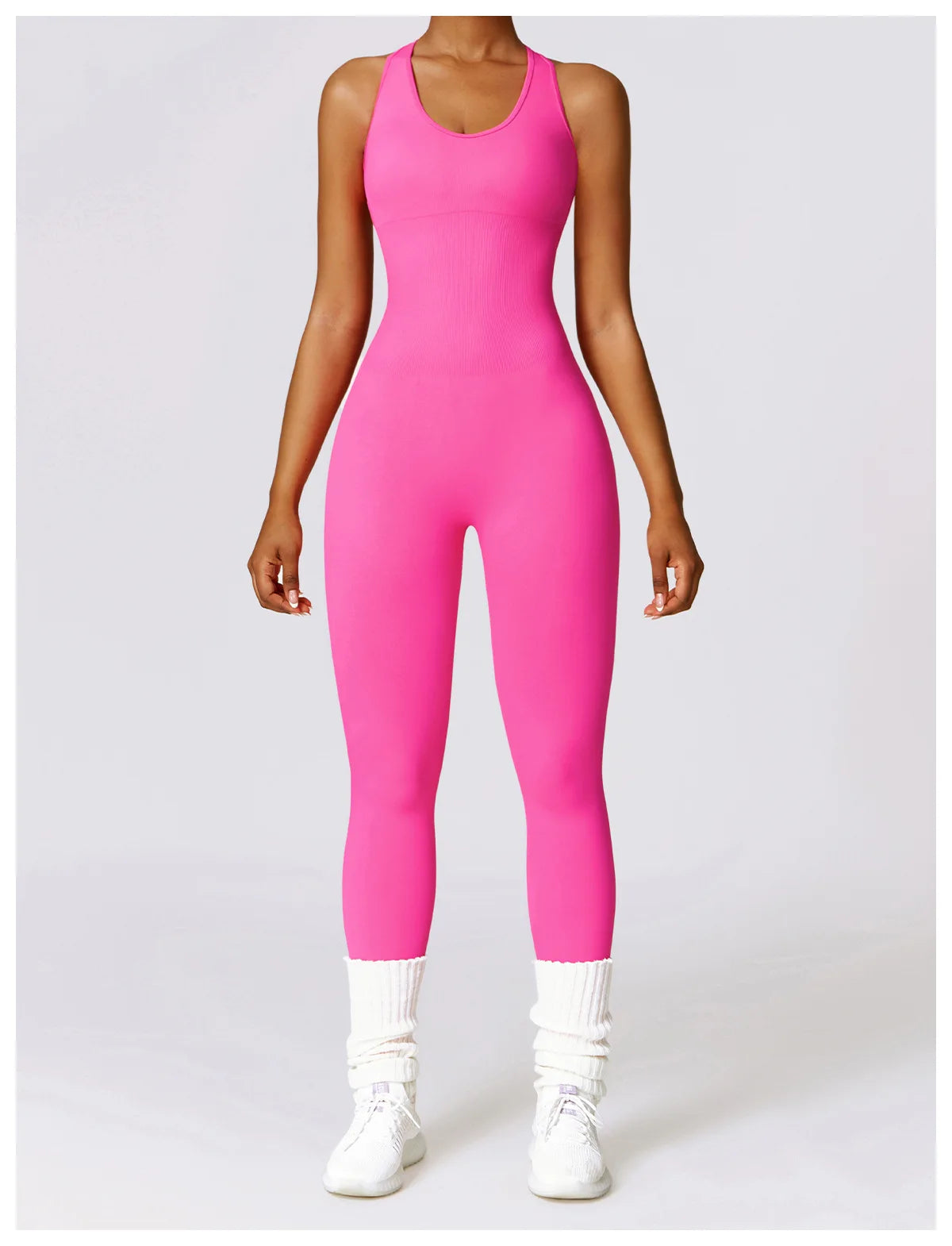 Seamless Gym Sport Jumpsuit Women Sportswear Hollow Backless Scrunch Fitness Overalls Push Up One Pieces Outfit Yoga Wear The Clothing Company Sydney
