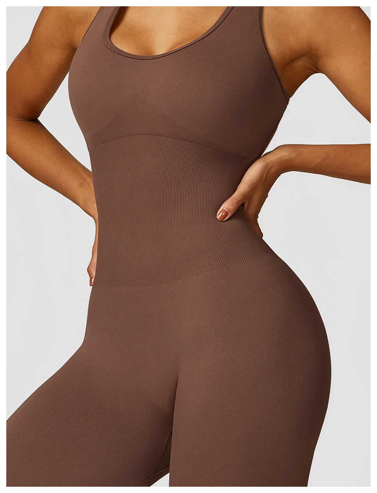 Seamless Gym Sport Jumpsuit Women Sportswear Hollow Backless Scrunch Fitness Overalls Push Up One Pieces Outfit Yoga Wear The Clothing Company Sydney