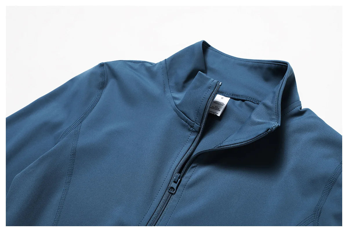 Women's High Elastic Crop Top Spandex Long Sleeve Yoga Shirts Sportswear Yoga Jacket Workout Gym Clothing Sports Clothes The Clothing Company Sydney