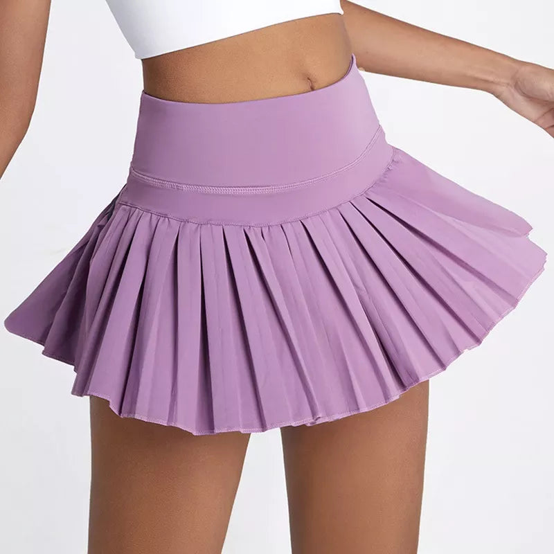 Cloud Hide Safe Tennis Skirts Gym Golf Running Pleated Pantskirt Women Sports Fitness Shorts Pocket High Waist Skort Skirt The Clothing Company Sydney