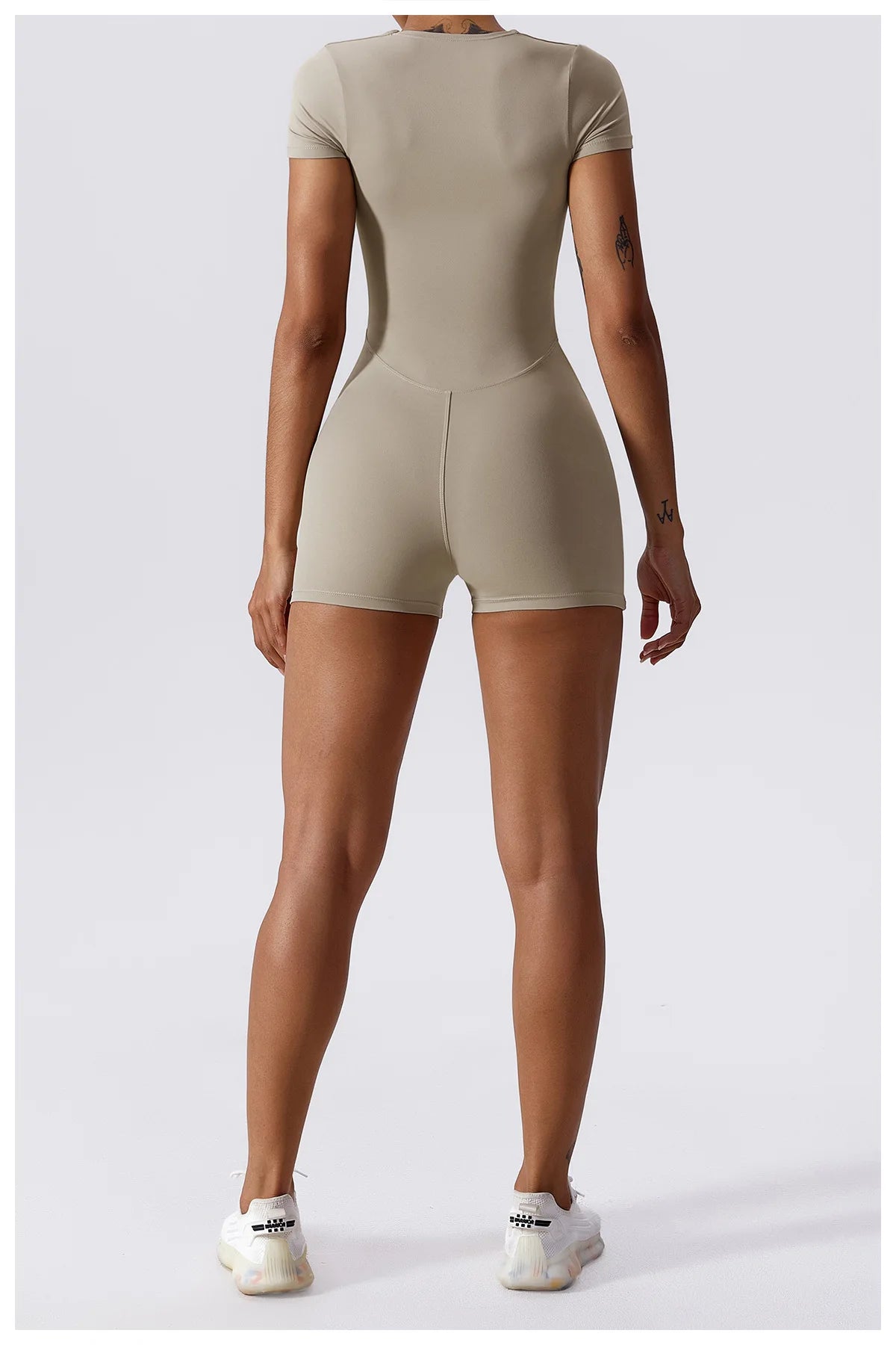 Summer Yoga Suit Women's Short One Piece Short Sleeve Gym Push Up Training Fitness Bodysuit Sportswear Outfit
