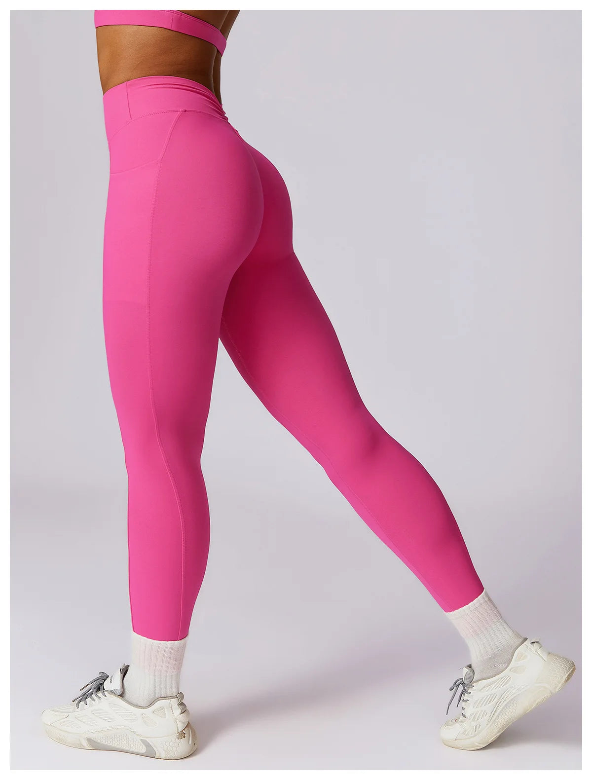 2 Piece Womens Tracksuit Yoga Set Workout Sportswear Gym Clothing Fitness Long Sleeve Crop Top High Waist Leggings Sports Suits - The Clothing Company Sydney