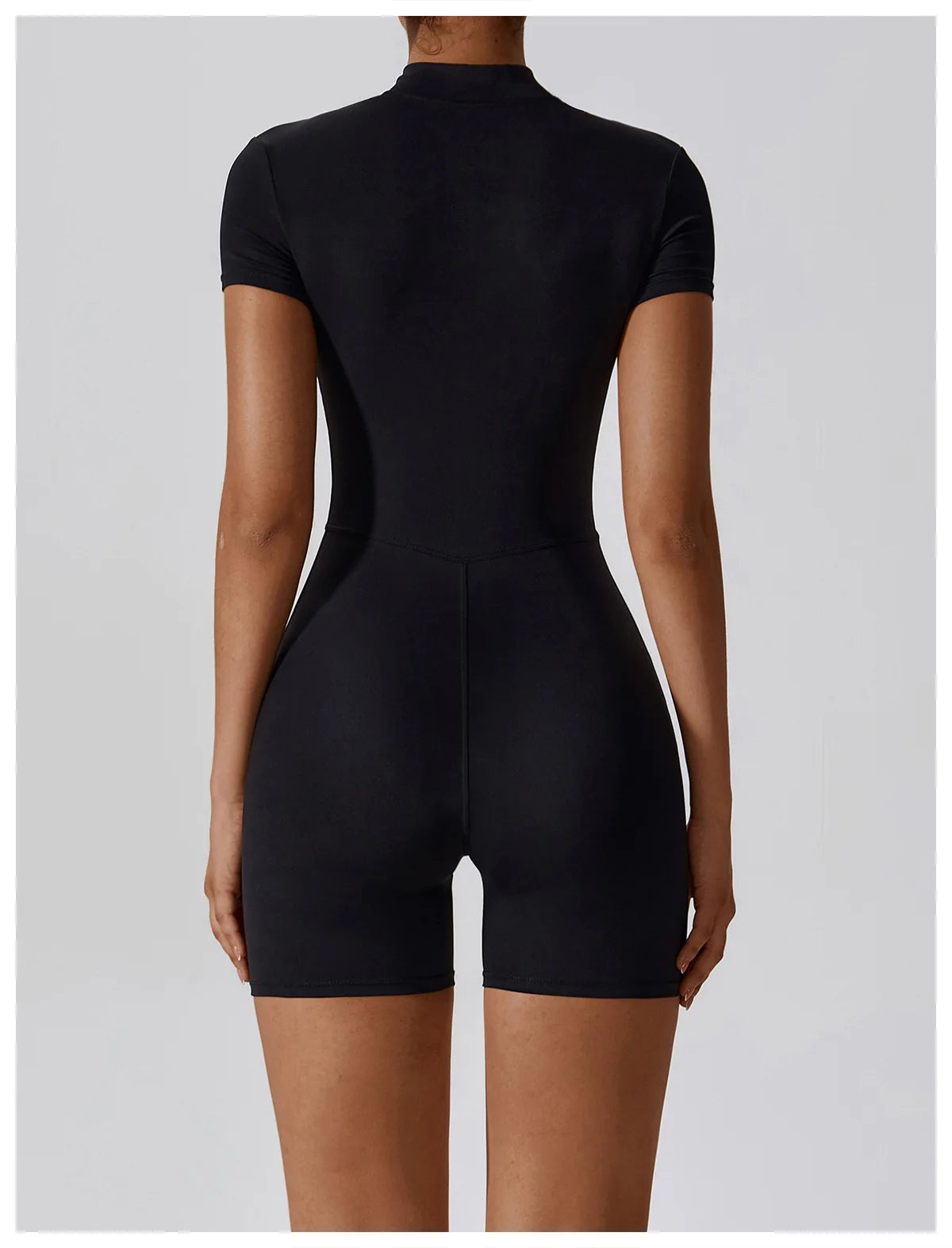 One Piece Jumpsuit Summer Short Sleeve Zipper Sports Wear Gym Fitness Bodysuits Women Dance Running Workout Clothes Yoga Suit The Clothing Company Sydney