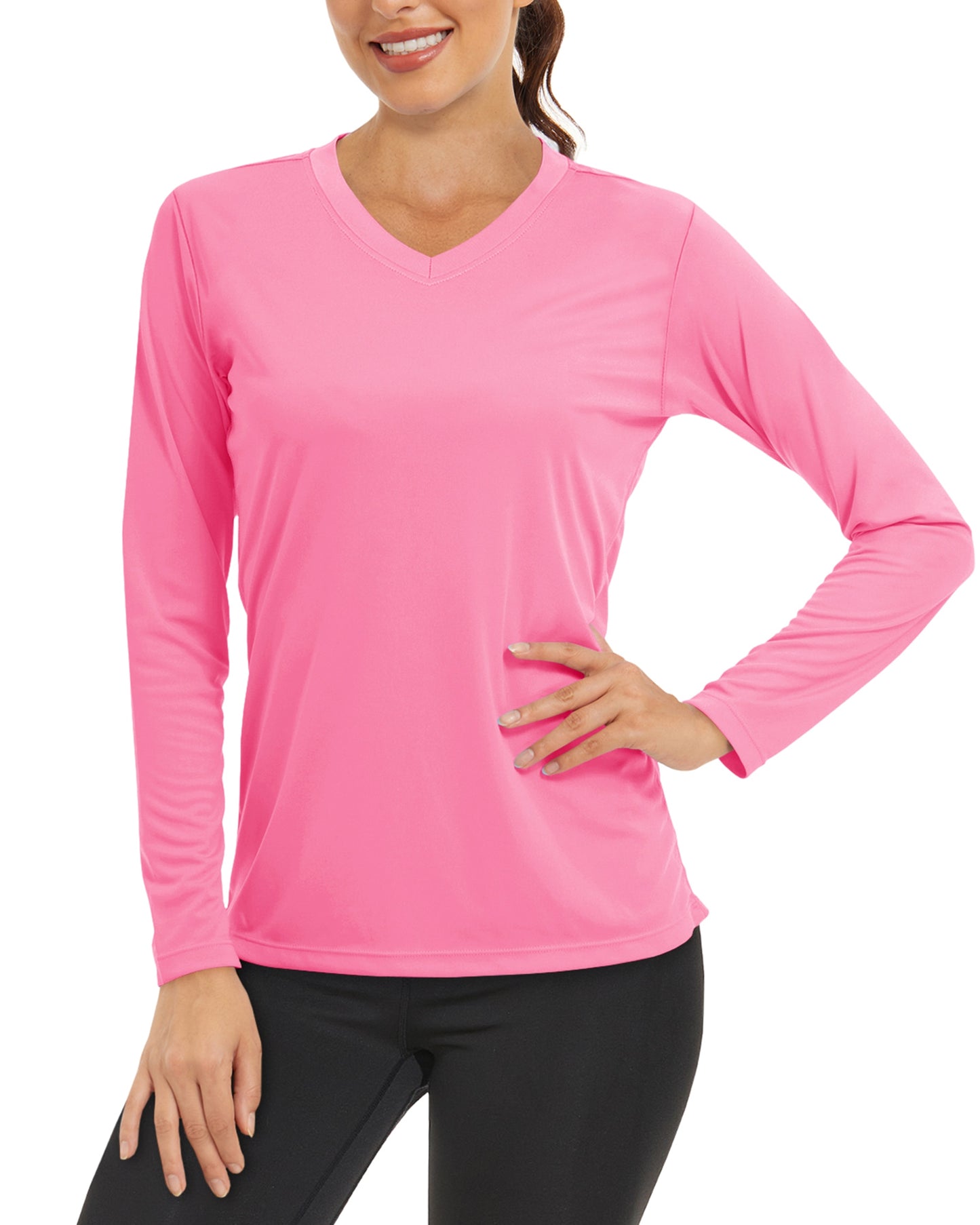 Summer Sun Protection Shirts UPF 50+ Womens Long Sleeve V Neck Shirts Lightweight Quick Dry Tee Shirts Outdoor Pullover The Clothing Company Sydney