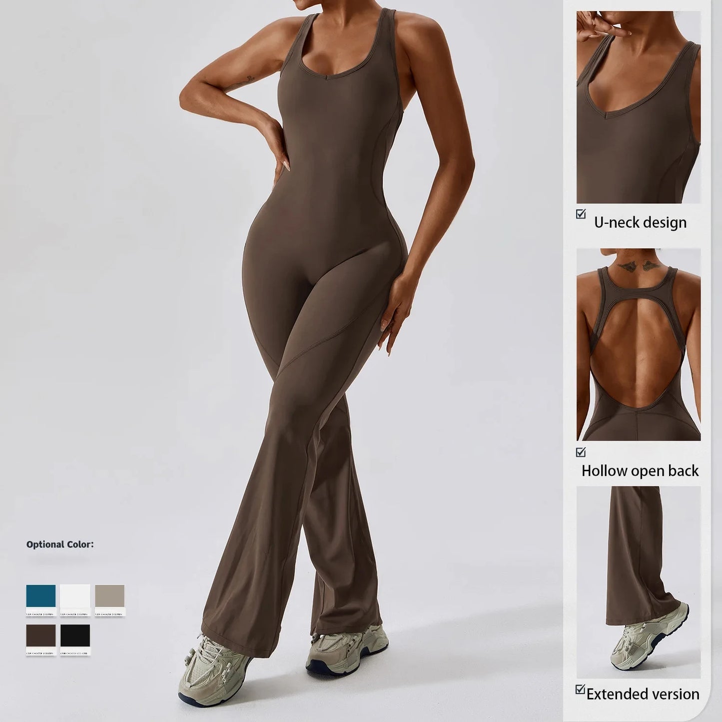 Women's One-piece Yoga Pants Short/Long-sleeved Warm ski Overalls Outerwear High Elastic Cycling Bodybuilding Bodysuit - The Clothing Company Sydney
