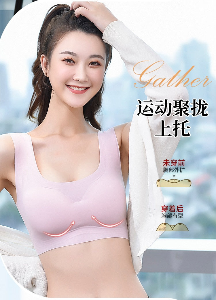 Ice Silk Bras Push Up Sports Bralette Emulsion Pad Sleep Bralette Lingerie Underwear The Clothing Company Sydney