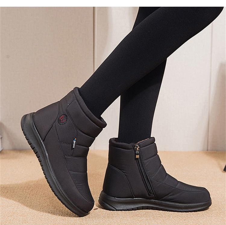 Women Boots Snow Fur Shoes zipper Platform Boots For Women's Girls Soft Ankle Boots Waterproof Plush Winter Shoes The Clothing Company Sydney