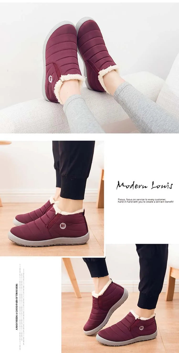 Men's Boots Snow Hiking Winter Boots For Men Outdoor Men Shoes Platform Work Shoes Footwear - The Clothing Company Sydney