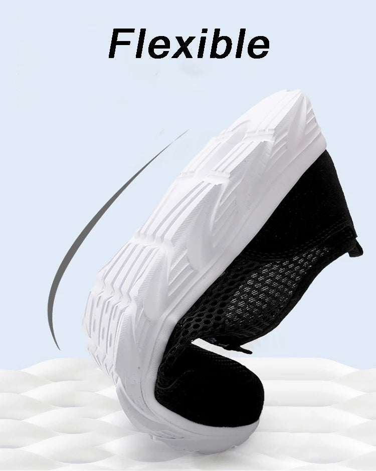 Lightweight Men's Breathable Slip on Casual Sneakers Anti-slip Flats Outdoor Walking Shoes - The Clothing Company Sydney