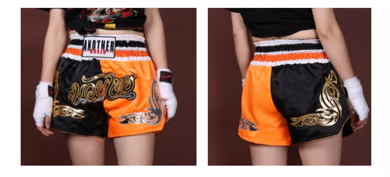 Boxing Shorts Womens Mens Embroidery MMA Shorts Professional Combat Kickboxing Training Trunks Kids Boy Girl Muay Thai Pants The Clothing Company Sydney