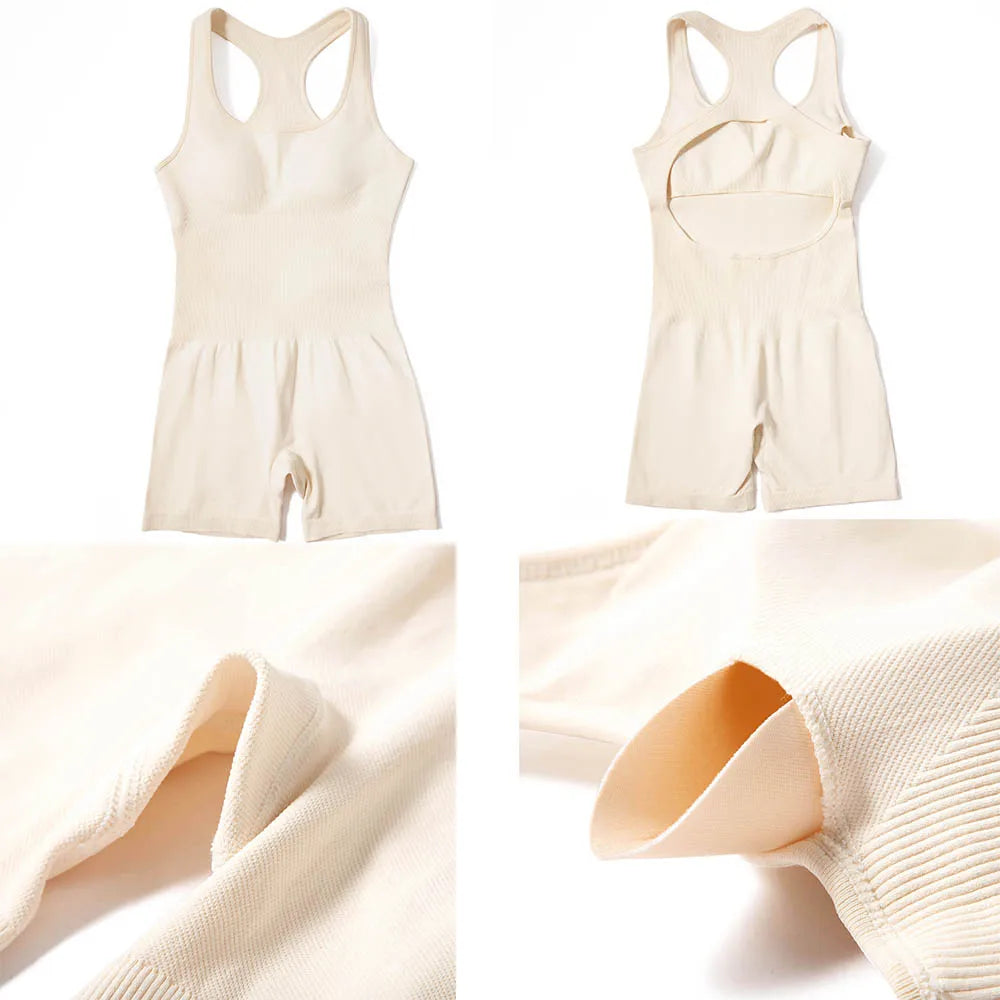 Women Yoga Shorts Sleeveless Sport Romper Bodysuits Summer Yoga Playsuits Gym Fitness Outfit Jumpsuits Activewear The Clothing Company Sydney
