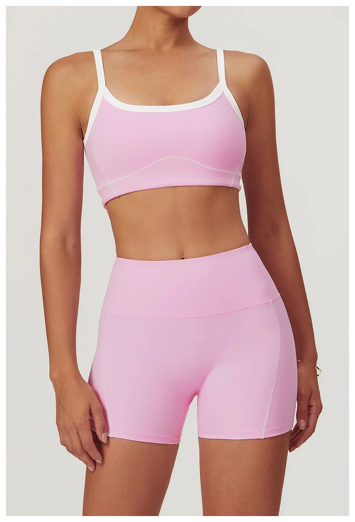 2 Piece Yoga Set Women Sport Bra Gym Workout Legging High Waist Wide Flare Pant Fitness Sports Shorts Active Wear Suit The Clothing Company Sydney