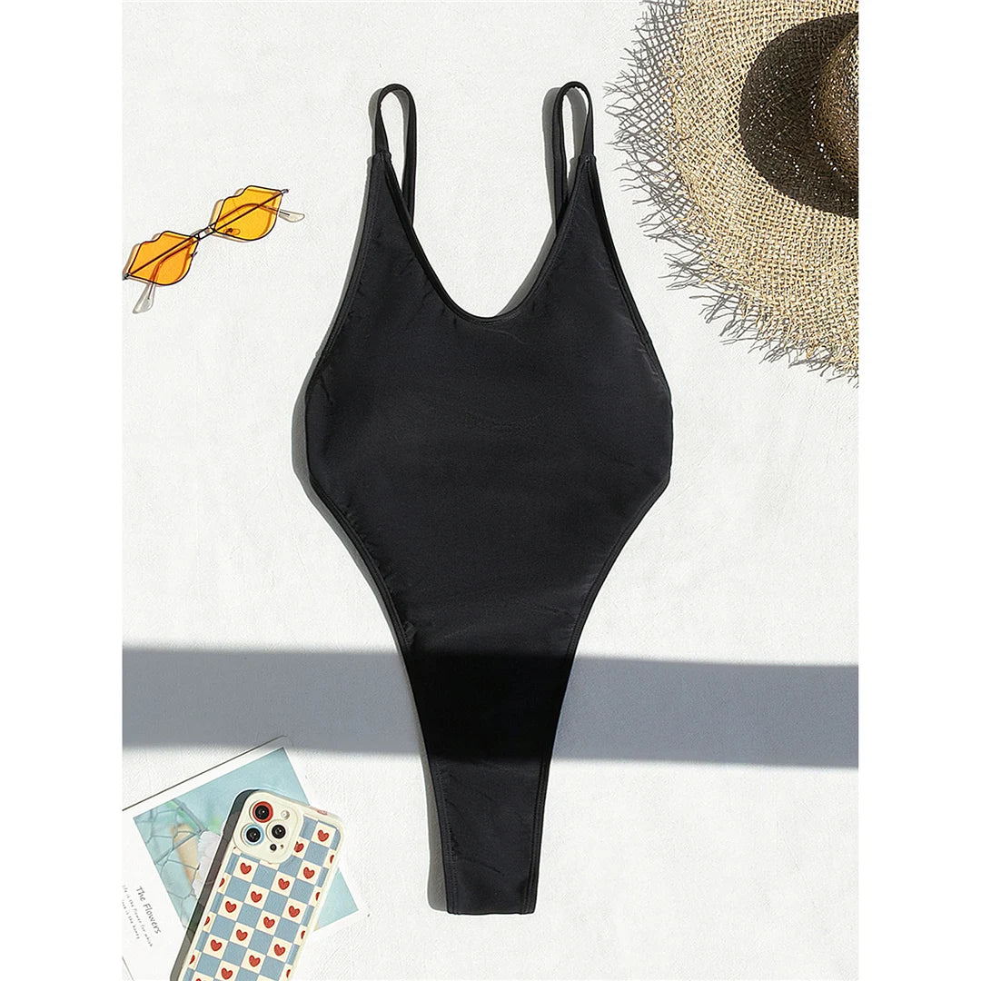Backless String Mini Micro Thong Women Swimwear One Piece Swimsuit Female Bather Bathing Suit