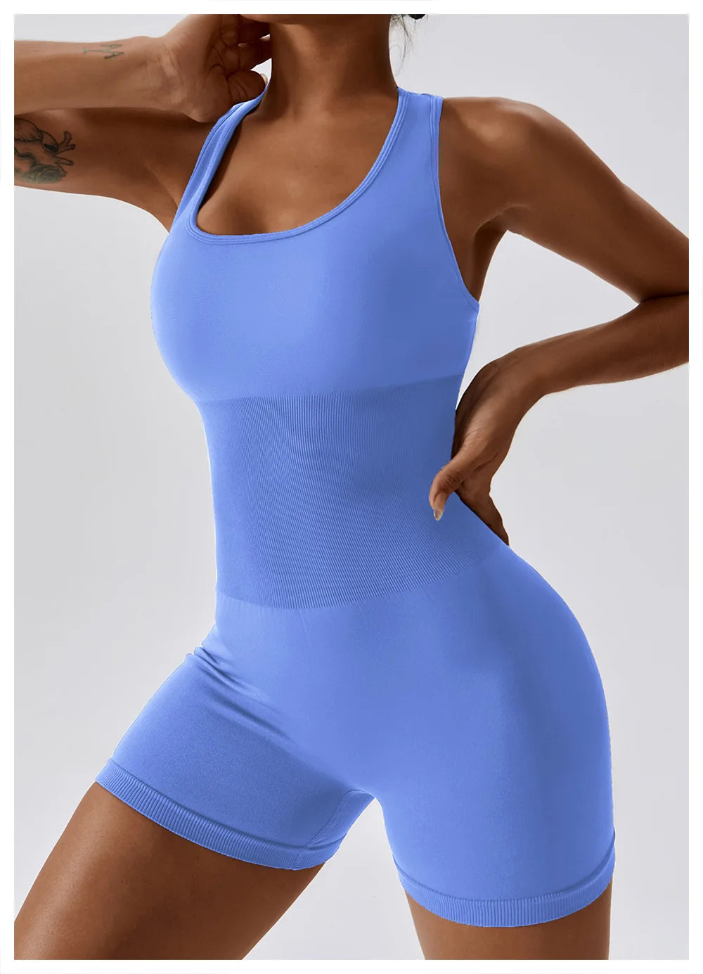 Yoga Set Seamless Gym Clothing Jumpsuit Fitness Sports Suits Workout Outfits For Women One Piece Set Sportswear - The Clothing Company Sydney