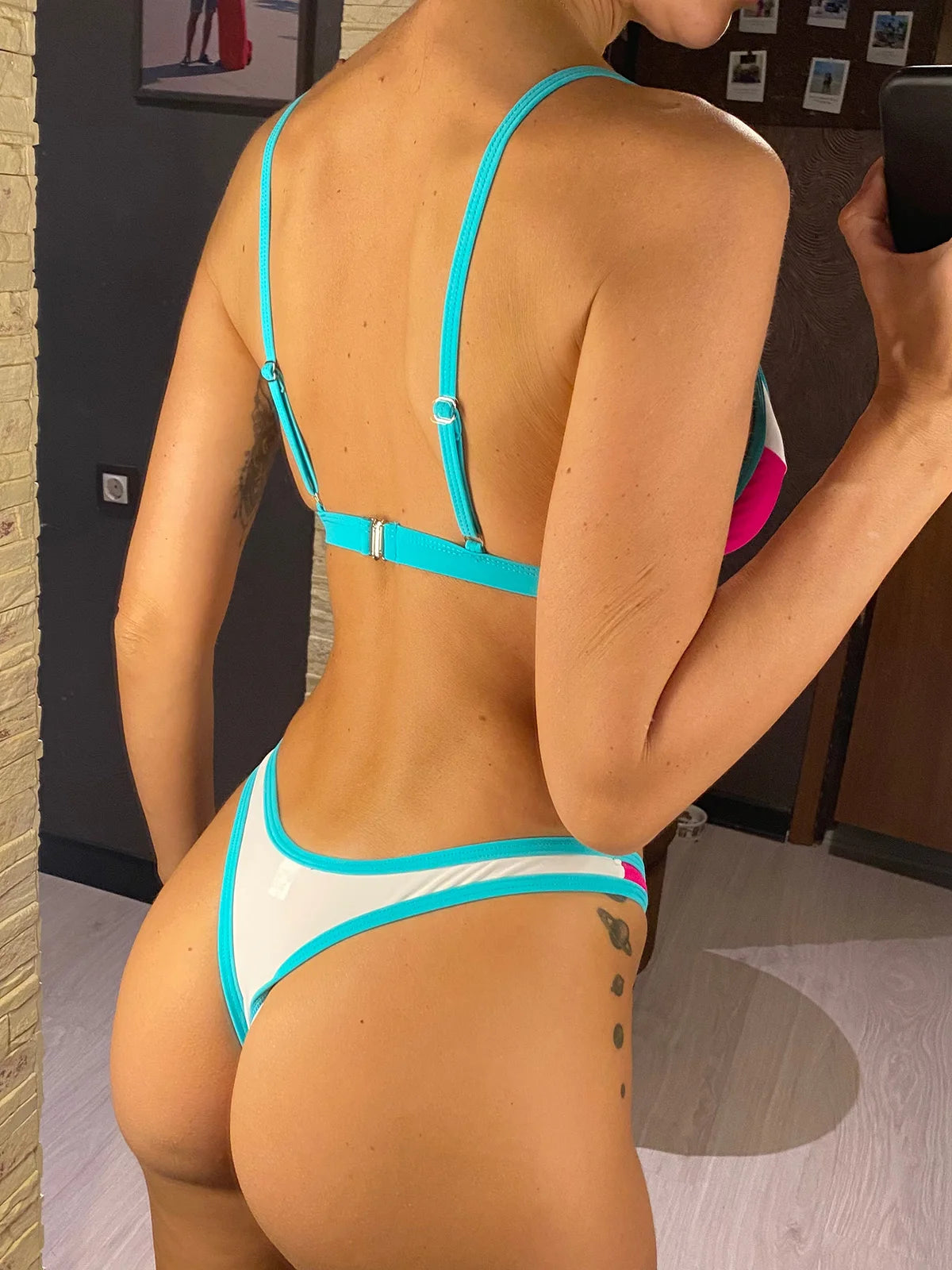 V Shape High Cut Bikini Swimsuit Women's Swimwear Two piece Bikini set Bather Bathing Suit The Clothing Company Sydney