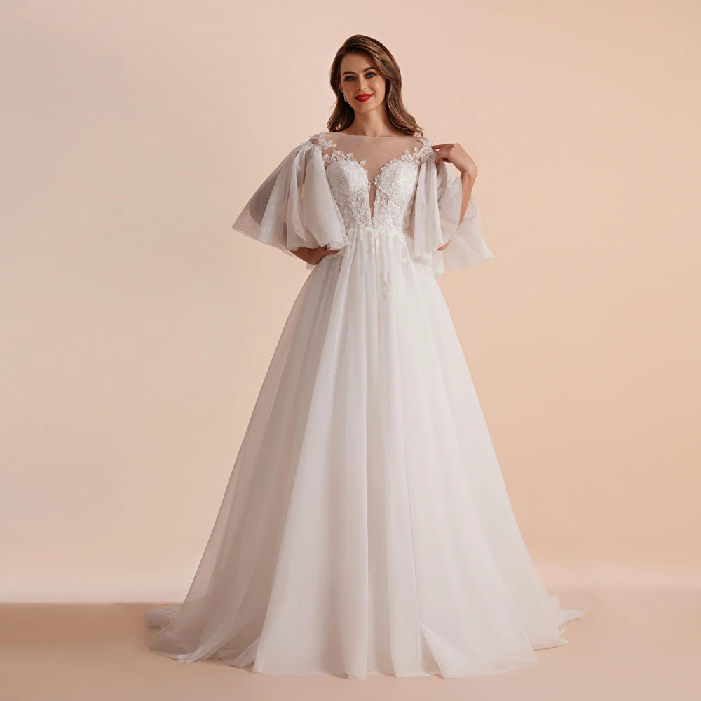 Boho Ivory A Line Lace Wedding Dresses For Bride Women Sleeveless Floor Length Sexy Garden White Bridal Gown The Clothing Company Sydney