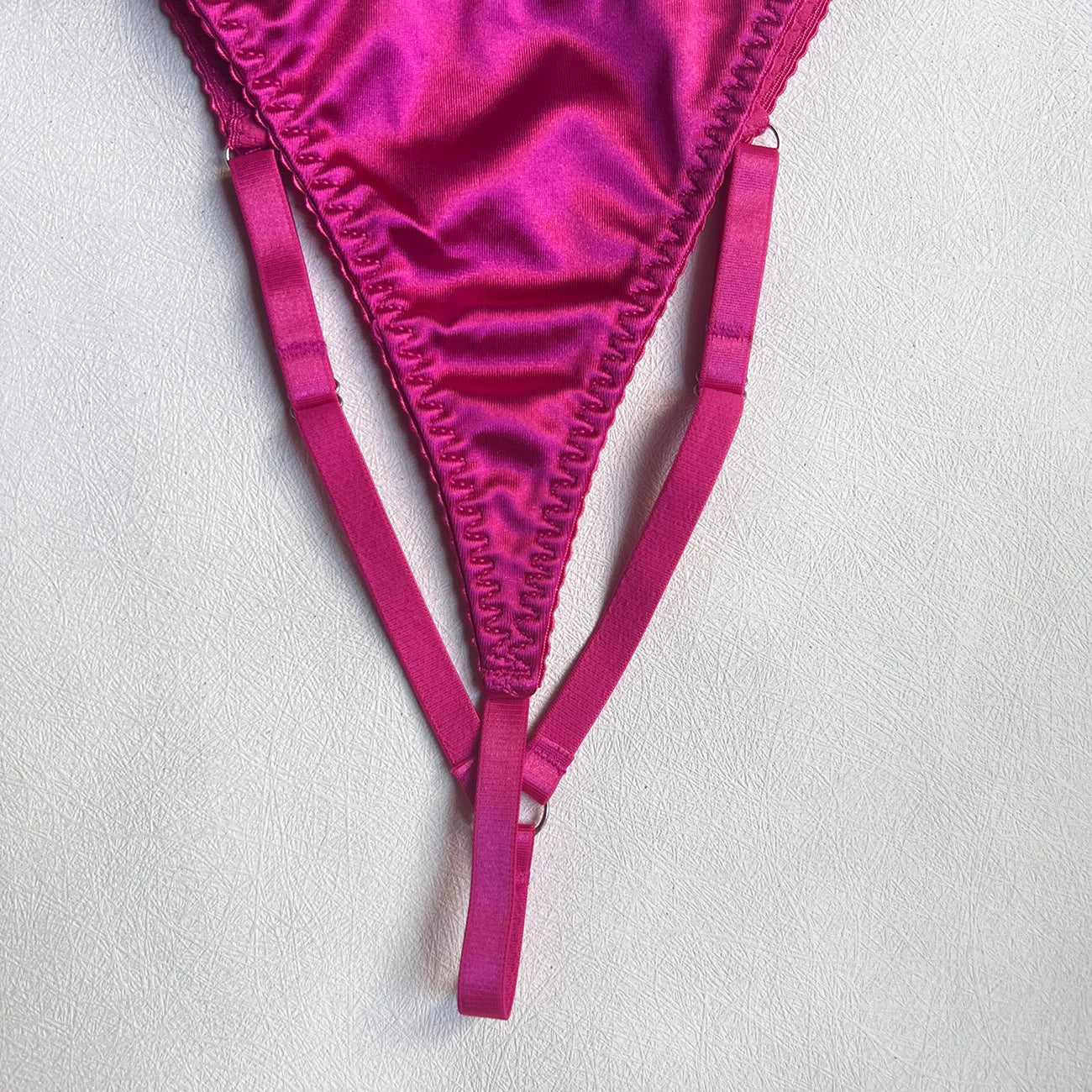 5 Piece Satin Lingerie Underwear Lace Seamless Intimate Skirt Bra And Briefs Outfit Set - The Clothing Company Sydney