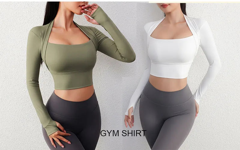 Long Sleeve Midriff Yoga Tops Sports Fitness Crop Top Gym Shirts Slim Fit Running Tank Tops Criss Cross Top The Clothing Company Sydney