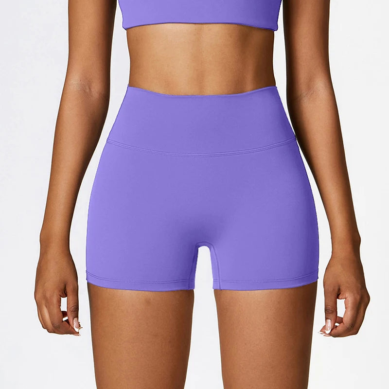 Women's sports High waist fitness running cycling quick dry Breathable Yoga Shorts - The Clothing Company Sydney