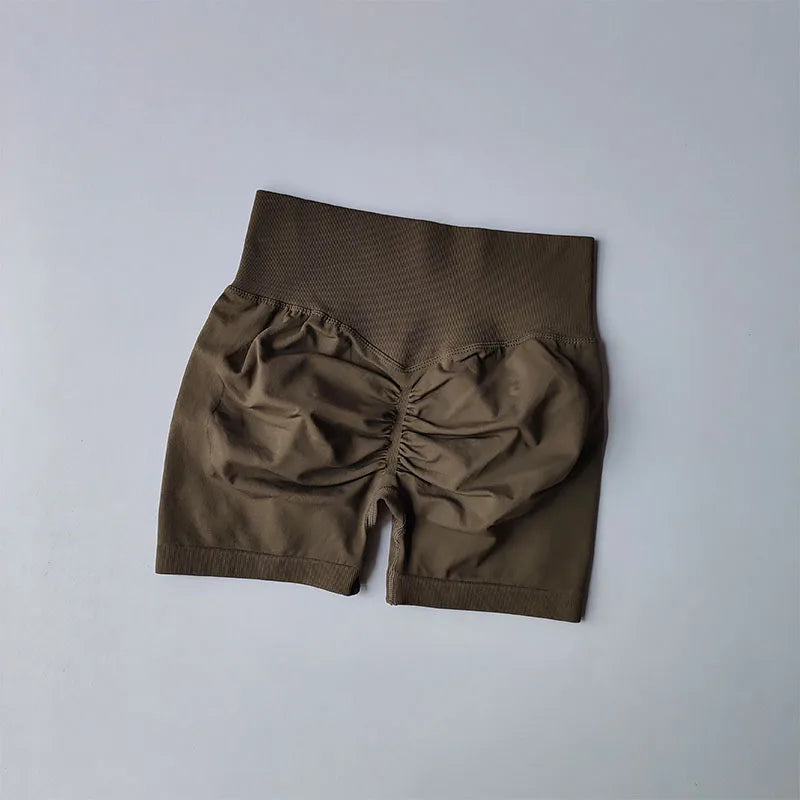 Women's Sports Shorts High Waist Running Yoga Fitness Activewear Shorts - The Clothing Company Sydney