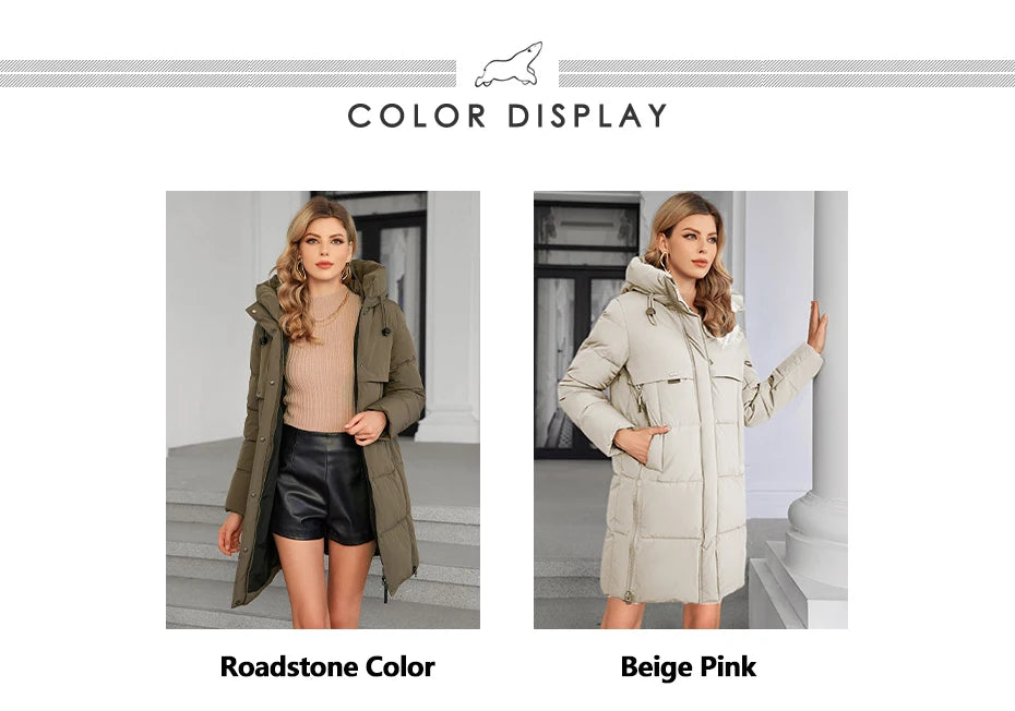 Women's Full Hooded Down Jacket The Clothing Company Sydney