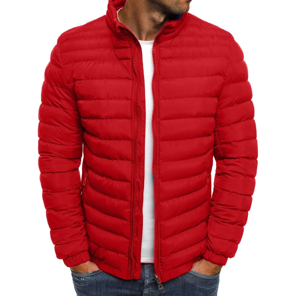 Men's Stand Collar Windbreaker Padded Down Jacket The Clothing Company Sydney