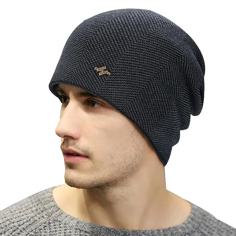 Unisex Warm Winter Hat Fashion Men & Women Thick Knitted Hat Outdoor Sports Ski Beanie Hats - The Clothing Company Sydney