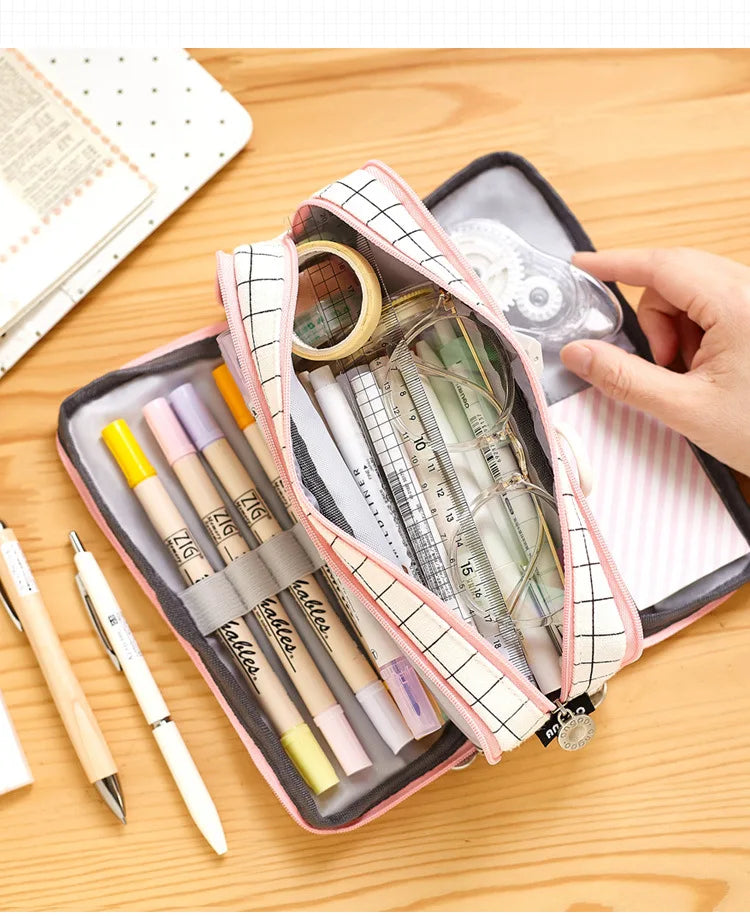 Large Capacity Pencil Case Cute Pencil Cases Student Pen Case Big School Supplies Stationery Pencil Bags Box Pencil Pouch The Clothing Company Sydney